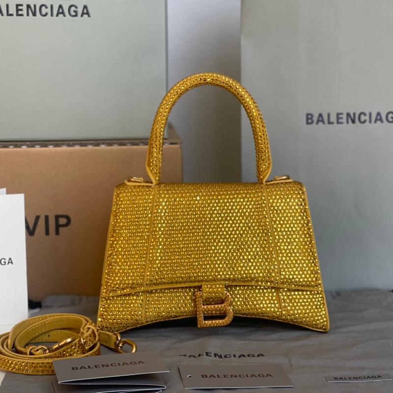 Balenciaga Bags 593546 Full Diamond Water Gold
